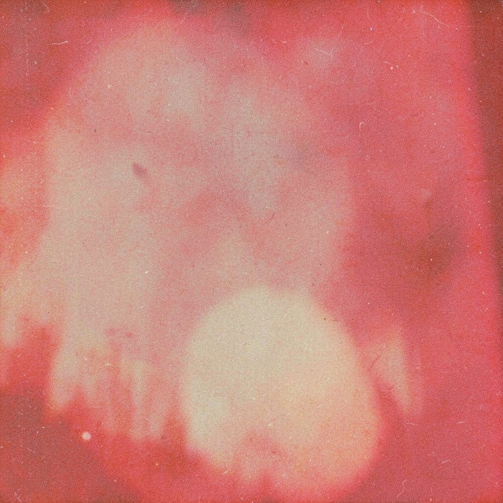 Photographie argentique grainée aux tons sépia d’un objet culturel posé sur une table, ambiance intimiste